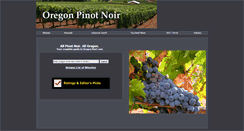Desktop Screenshot of oregonpinotnoirwine.com